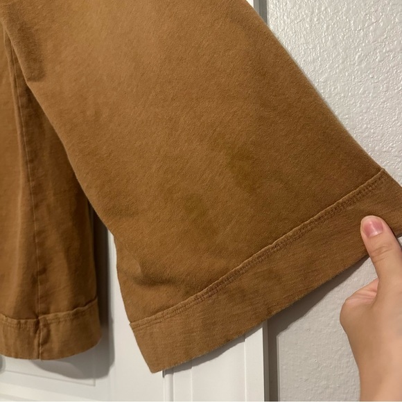 Free People Flare Sleeve Blouse Top Oversized Slouchy Boho Casual Size Large - Picture 7 of 7